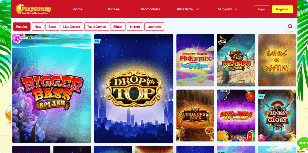 Playsunny Casino Games Lobby