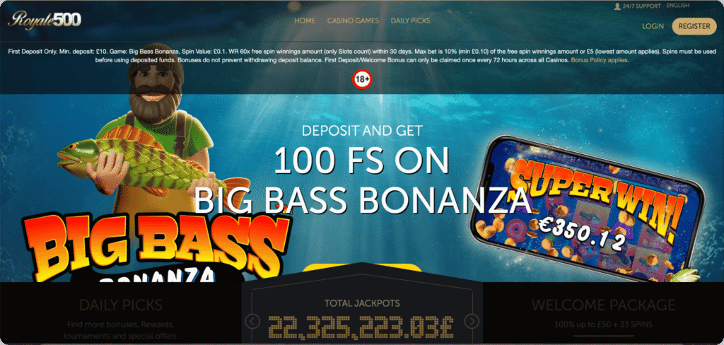 Royale500 Casino Homepage