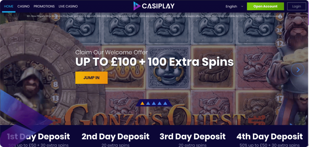 Casiplay Casino Homepage