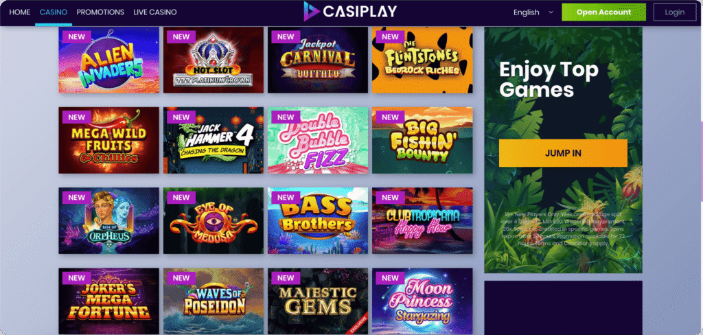 Casiplay Casino Slots Lobby