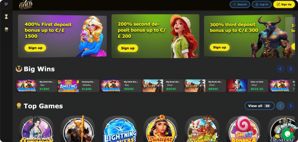 7Gold Casino Homepage